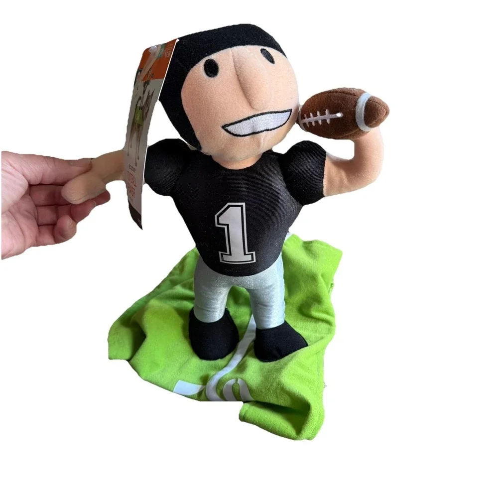 Dog Football Player Costume Plush Rider Superbowl Outfit Halloween Game Day S/M